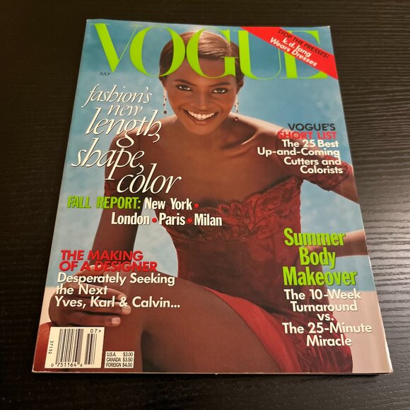 Vogue Magazine July 1997 Kiara Kubukuru Cover No Label - Picture 1 of 4